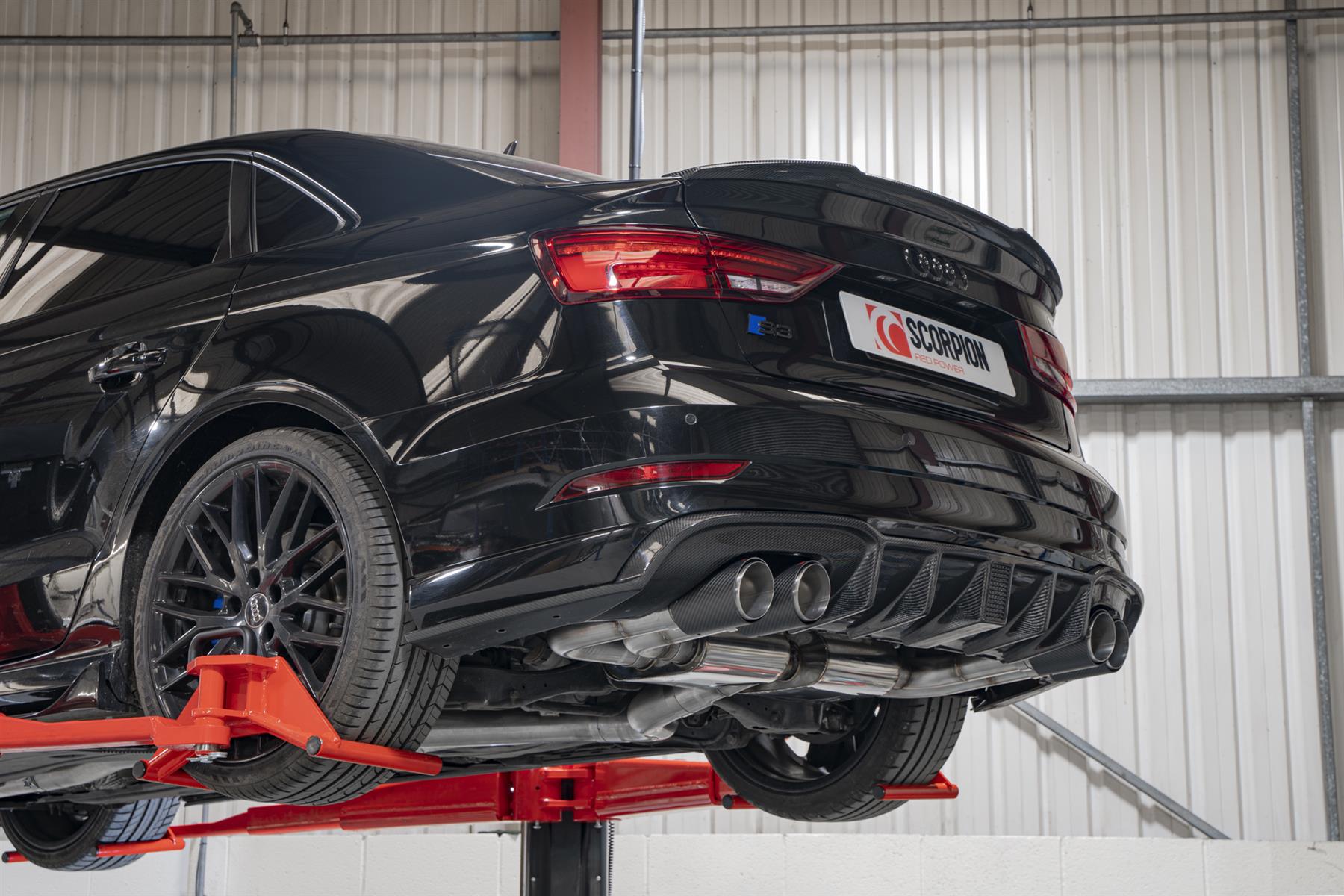 Scorpion Exhaust Resonated Cat/GPF No Valves Audi S3 Saloon 8V 2013-2020