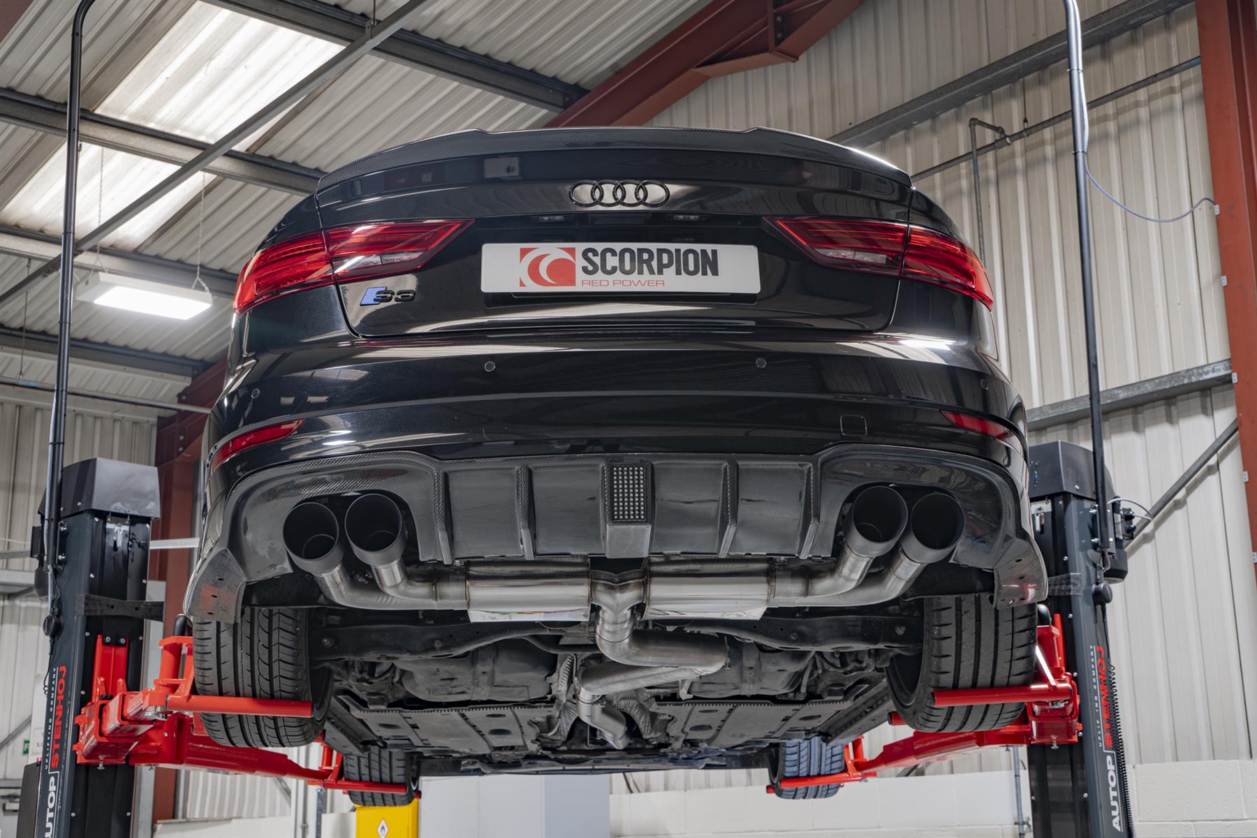 Scorpion Exhaust Non-Res/GPF Back Without Valves Audi S3 Saloon 8V 2013-2020