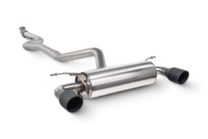 Scorpion Exhaust Non-Resonated Cat-Back System Without Valve Daytona Black Ceramic Tailpipe BMW M235i F22 2014-2016