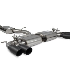 Scorpion Exhaust Res Cat-Back Valved (Black) Volkswagen Golf R MK7.5 Facelift GPF & Non-GPF Models 2017-2020