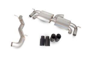 Scorpion Exhaust Non-Res Cat-Back Non-Valved (Black) Volkswagen Golf MK7 R 2014-2016