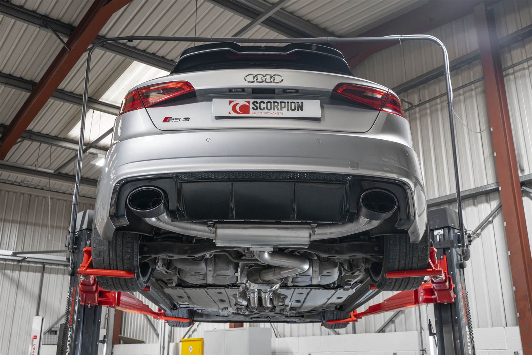 Scorpion Exhaust Res Cat-Back Without Audi RS3 8V Sportback Pre-Facelift 2015-2017