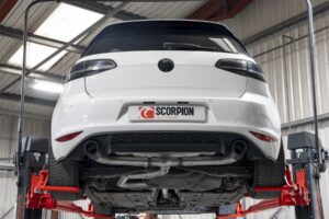 Scorpion Exhaust Cat Back GTI Style System Carbon Volkswagen Golf GTD MK7 185PS 2013-2016