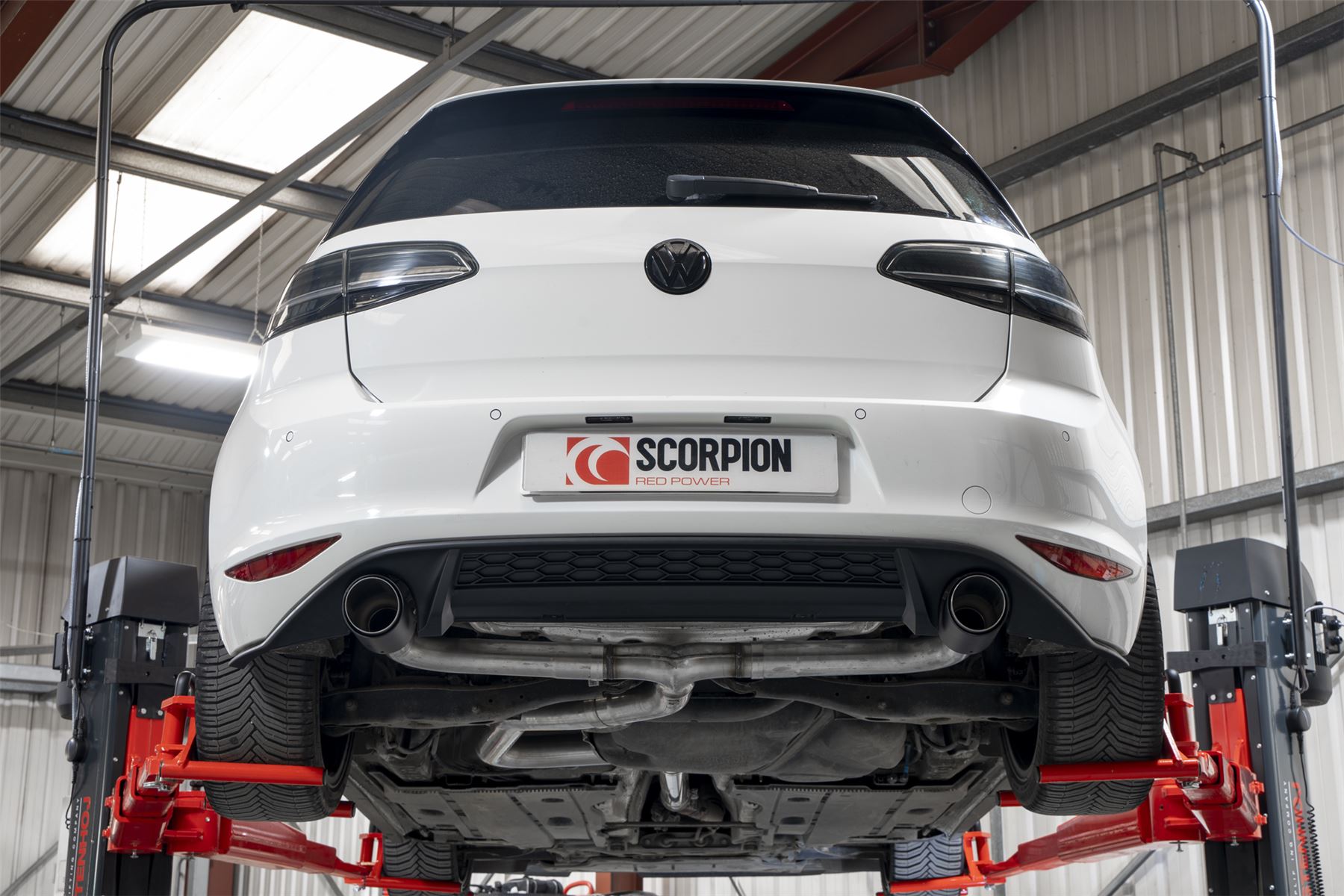 Scorpion Exhaust Cat Back GTI Style System Carbon Volkswagen Golf GTD MK7 185PS 2013-2016
