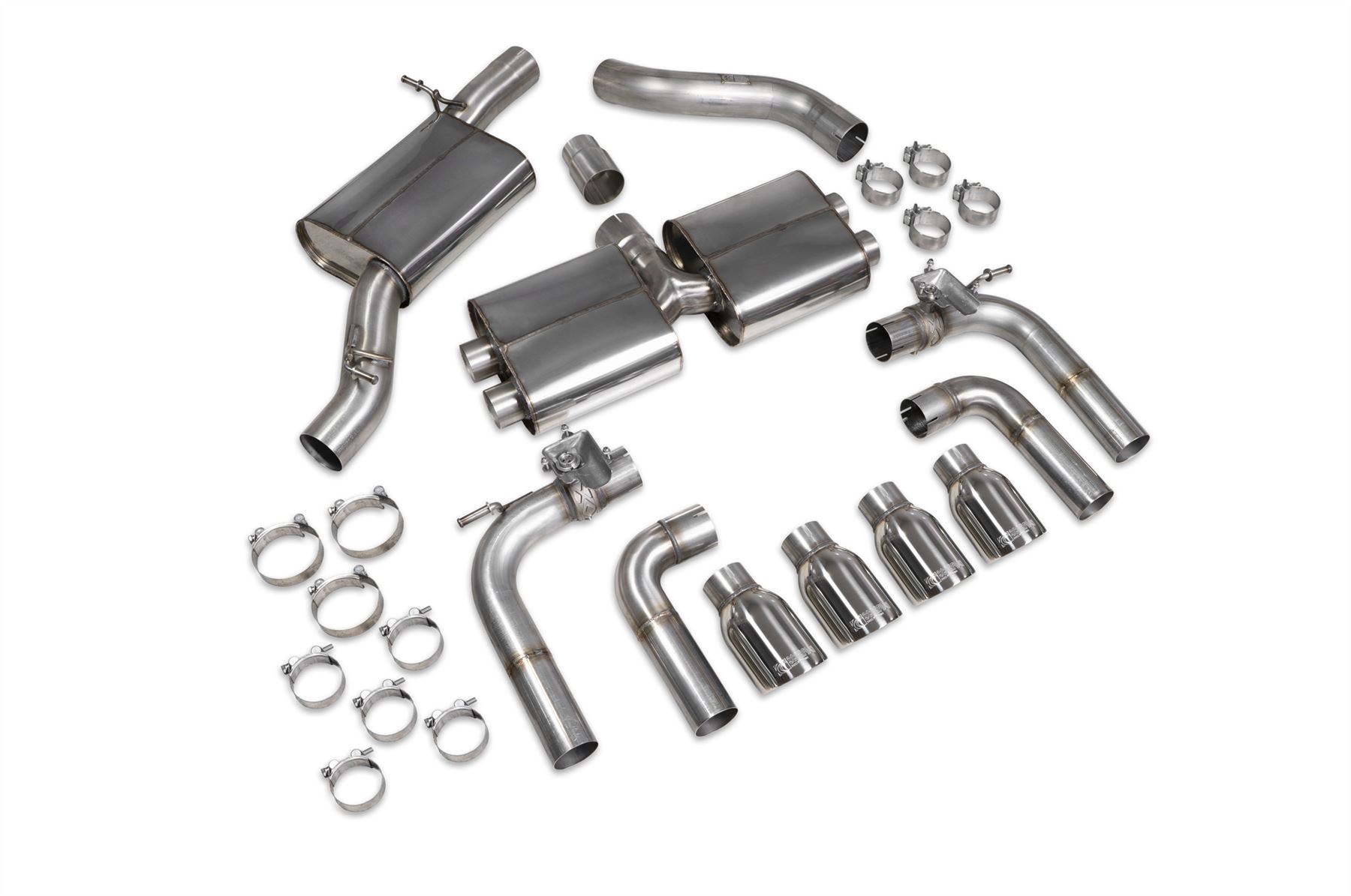 Scorpion Exhaust Resonated Cat/GPF Wit Valves Audi S3 Saloon 8V 2013-2020