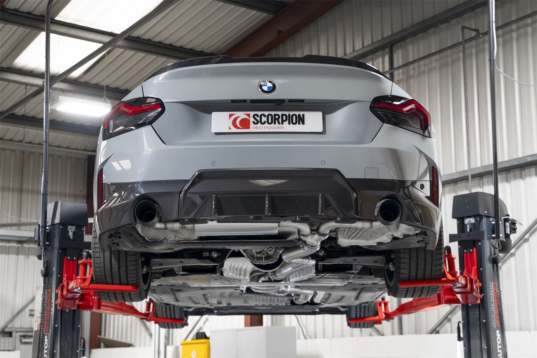 Scorpion Exhaust GPF-Back System Black Daytona Trims BMW 220i G42 GPF Model 2022-2026