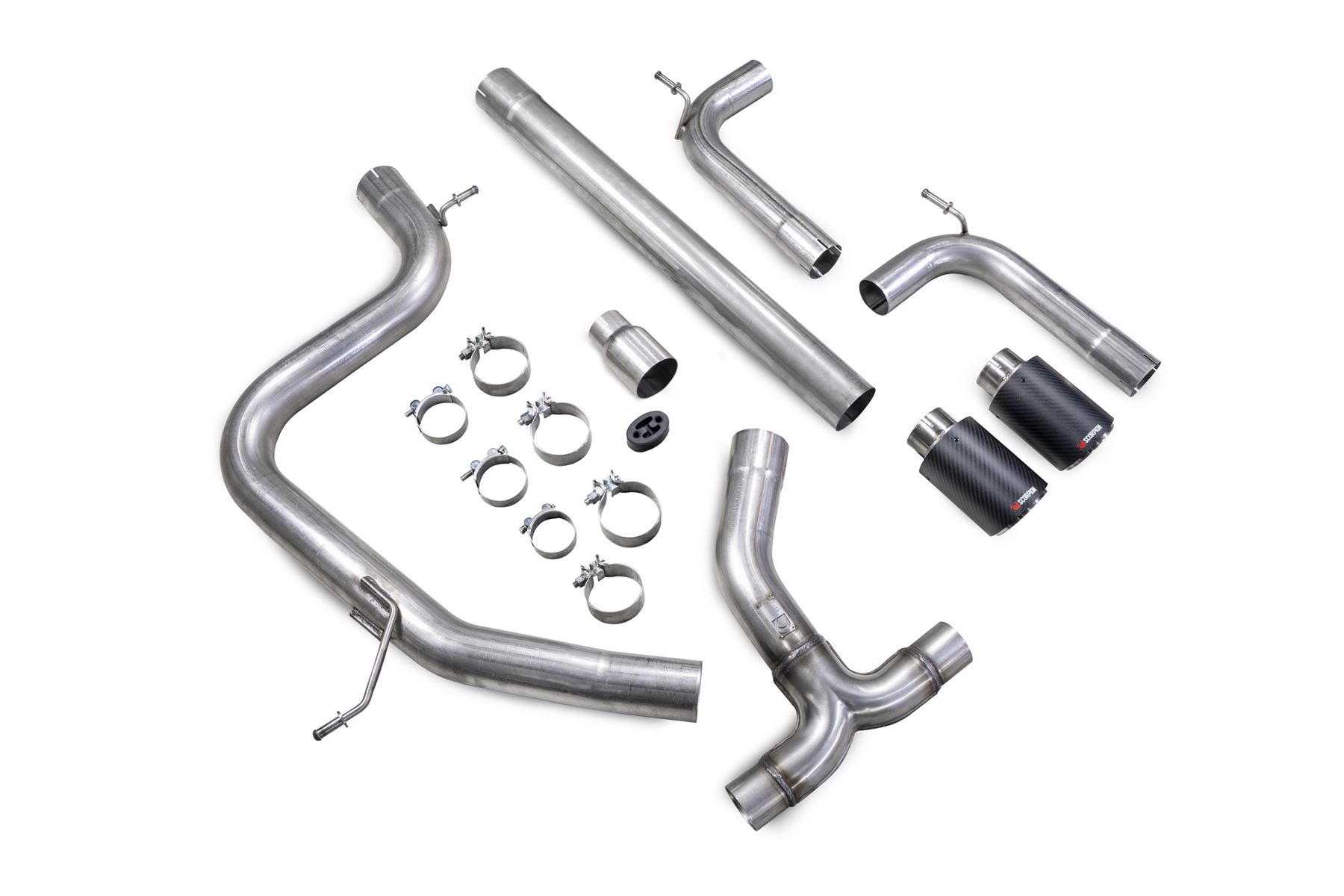 Scorpion Exhaust Cat Back GTI Style System Carbon Volkswagen Golf GTD MK7 185PS 2013-2016
