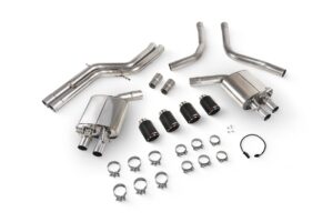 Scorpion Exhaust Non-Res Half System With Electronic Valves Ascari Tailpipe Audi S6 C7 2012-2018