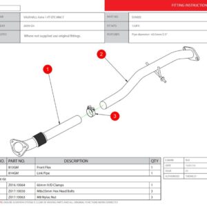 Scorpion Exhaust 2nd De-Cat Section Vauxhall Astra GTC 1.4 Turbo 2009-2015