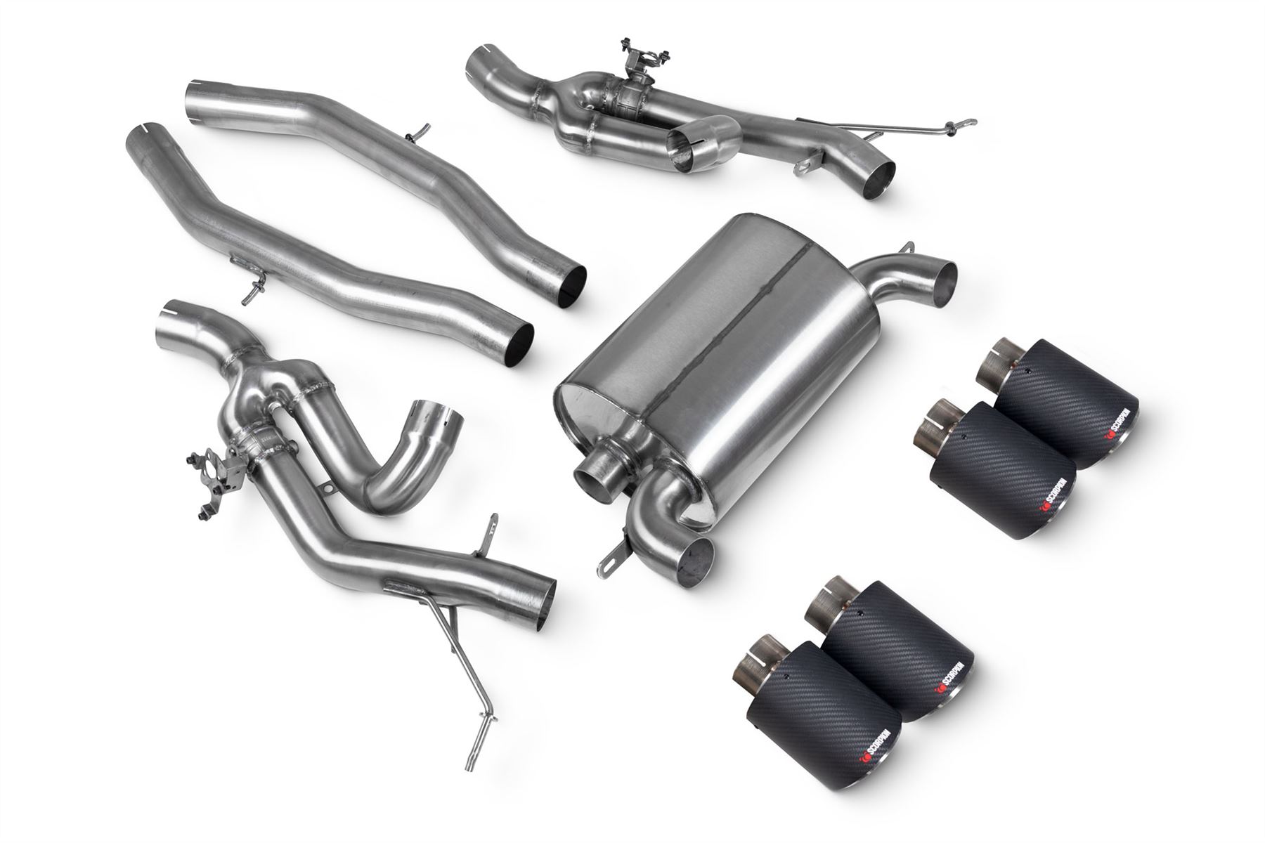 Scorpion Exhaust Half System Carbon Ascari Trims BMW M2 G87 GPF Model 2022-2026