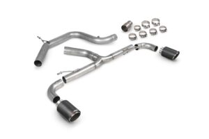 Scorpion Exhaust Non-Resonated Predator Cat-Back System Ascari Tailpipe Volkswagen Golf MK6 GTI 2.0 Tsi 2009-2013