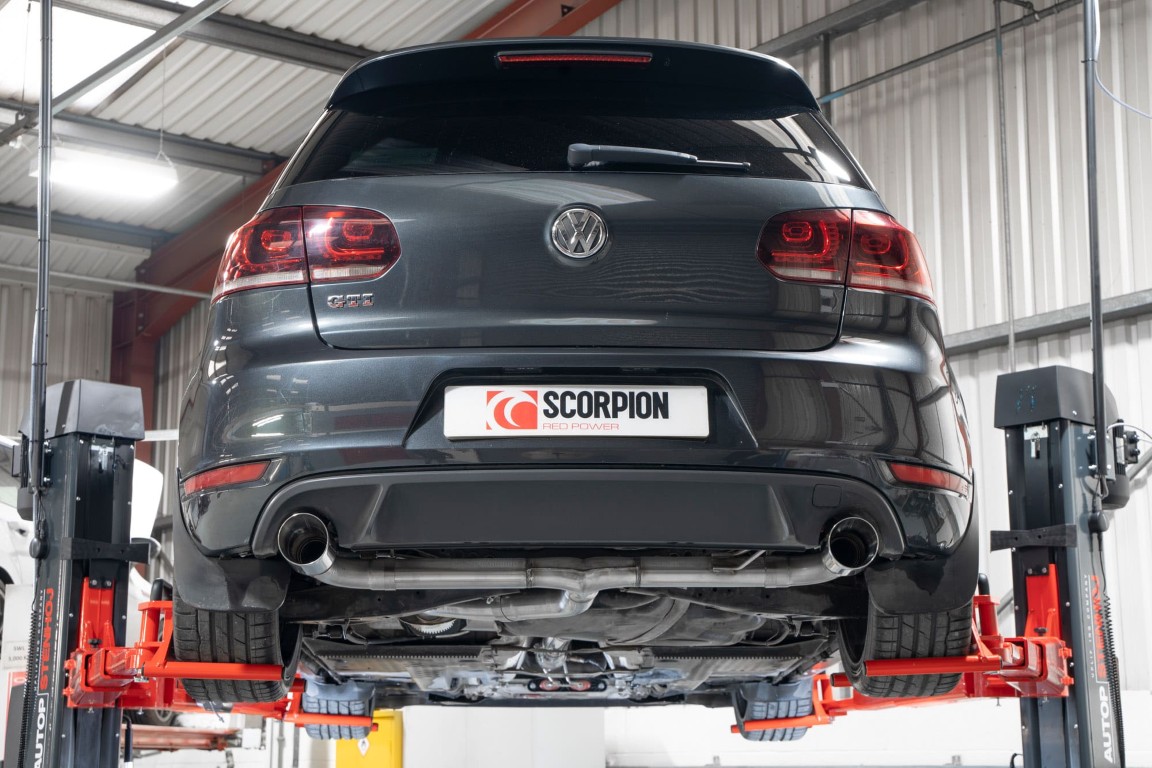 Scorpion Exhaust Resonated Predator Cat-Back System Daytona Tailpipe Volkswagen Golf MK6 GTI 2.0 Tsi 2009-2013
