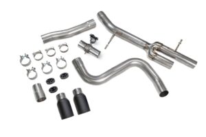 Scorpion Exhaust Predator GPF-Back System With Electronic Valve Daytona Black Ceramic Tailpipe Ford Fiesta MK8.5 ST 2022-2024