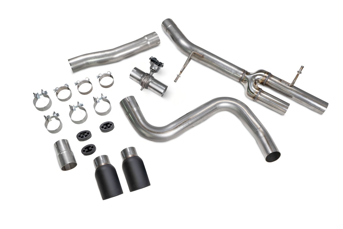 Scorpion Exhaust Predator GPF-Back System With Electronic Valve Daytona Black Ceramic Tailpipe Ford Fiesta MK8.5 ST 2022-2024