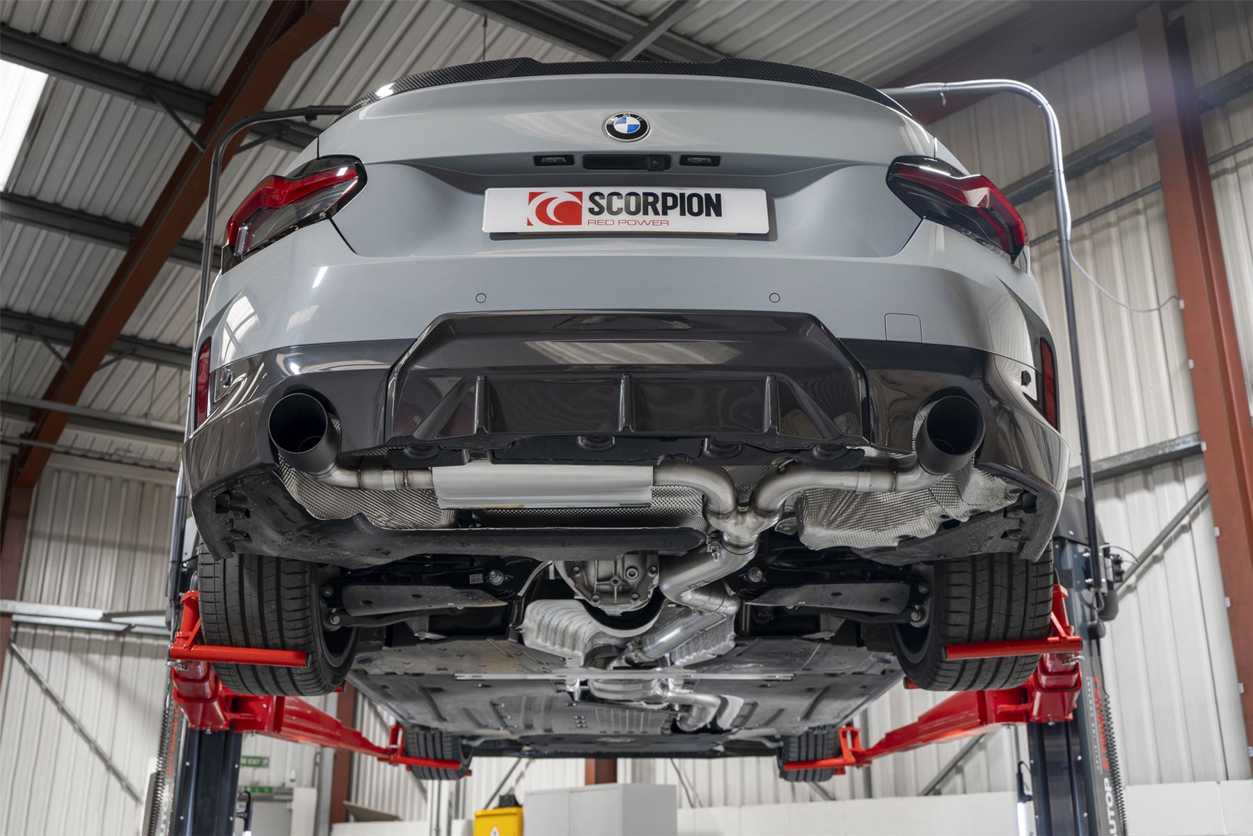 Scorpion Exhaust GPF-Back System Black Daytona Trims BMW 220i G42 GPF Model 2022-2026