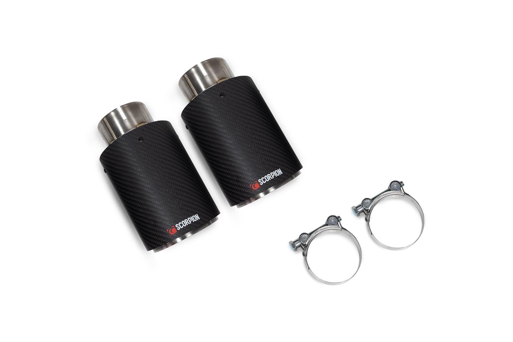 Scorpion Exhaust Twin 100mm carbon fibre Ascari trim Ascari Upgrade Kit