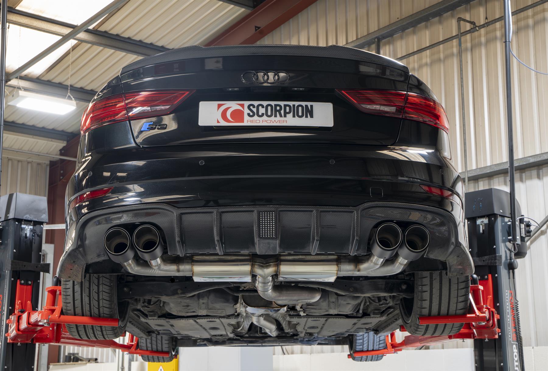 Scorpion Exhaust Resonated Cat/GPF No Valves Audi S3 Saloon 8V 2013-2020