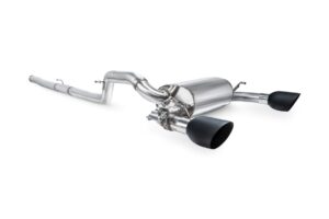 Scorpion Exhaust Cat-Back System With Electronic Valve Daytona Black Ceramic Tailpipe Ford Focus MK3 RS Non-GPF Model 2016-2019