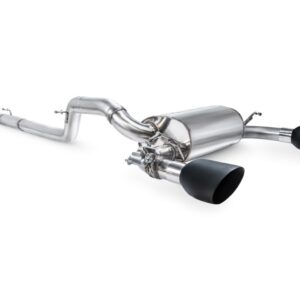 Scorpion Exhaust Cat-Back System With Electronic Valve Daytona Black Ceramic Tailpipe Ford Focus MK3 RS Non-GPF Model 2016-2019