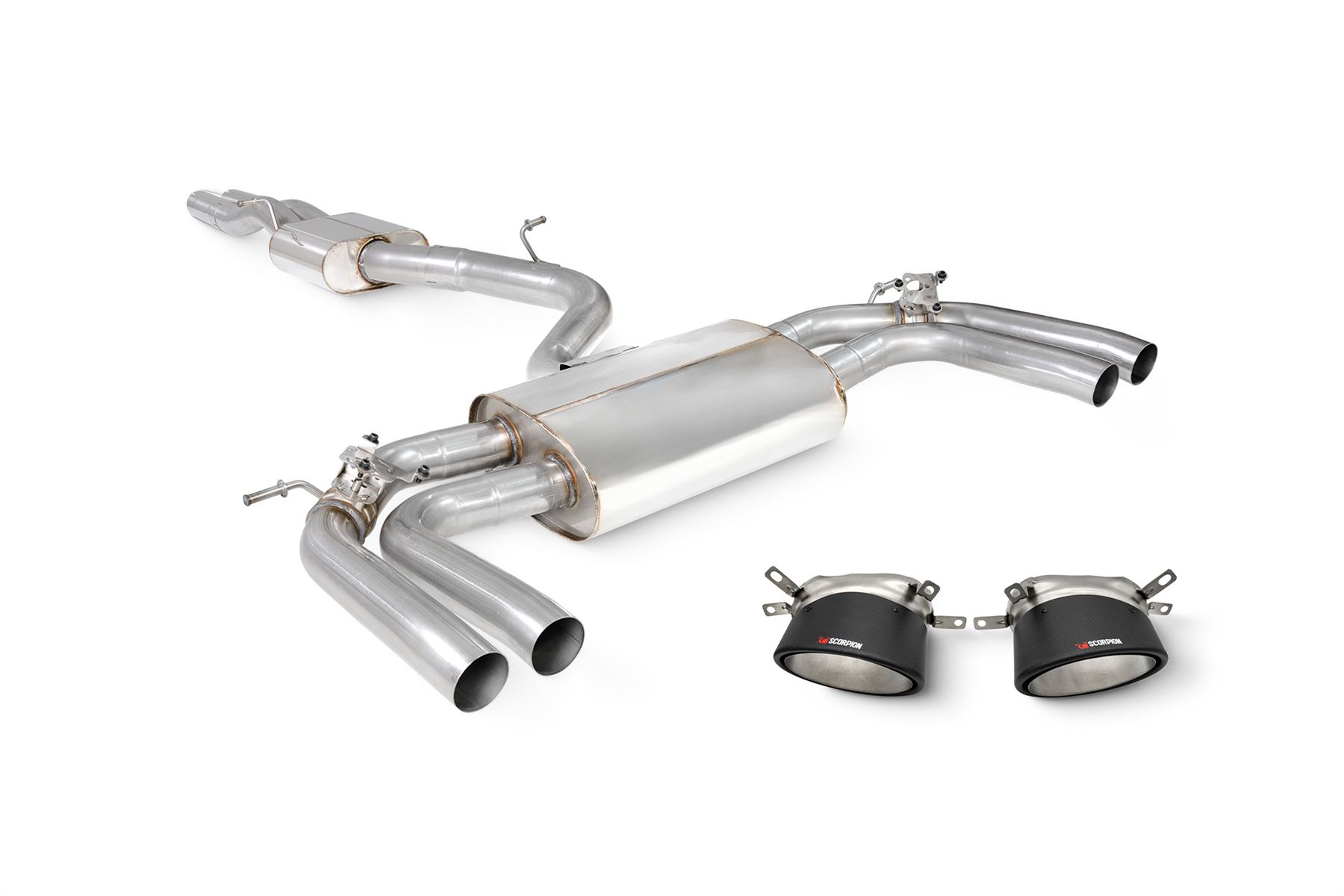 Scorpion Exhaust Resonated Cat/GPF System With Valves Audi RS3 8Y Saloon 2021-2026