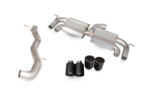 Scorpion Exhaust Non-Res Cat-Back Non-Valved (Black) Volkswagen Golf MK7 R 2014-2016