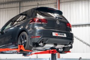 Scorpion Exhaust Resonated Cat-Back System Polished Volkswagen Golf GTI Mk6 Edition 35 2009-2013