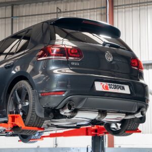 Scorpion Exhaust Resonated Cat-Back System Polished Volkswagen Golf GTI Mk6 Edition 35 2009-2013