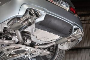 Scorpion Rear silencers only Polished Daytona trims BMW M5 F10 2011-2016