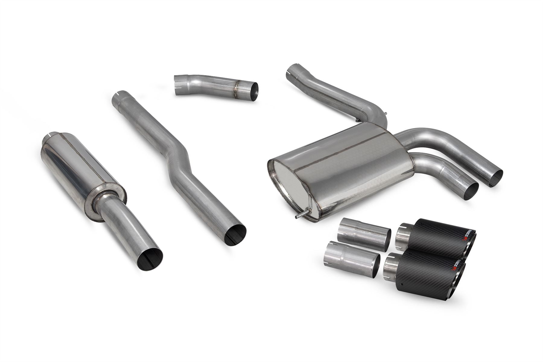 Scorpion Resonated Cat-Back System Mini Cooper S F55 (UK and EU Only) Non-GPF Model 2014-2018