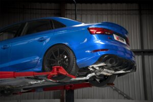 Scorpion Exhaust Non Res Cat/GPF-Back With Valves Audi RS3 8V Saloon/Sedan GPF Model 2019-2020
