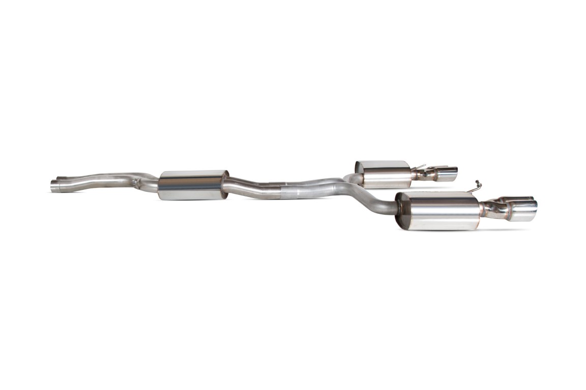 Scorpion Exhaust Resonated Half System Daytona Tailpipe Audi S4 3.0 TFSI V6 Quattro Saloon B8.5 2009-2016