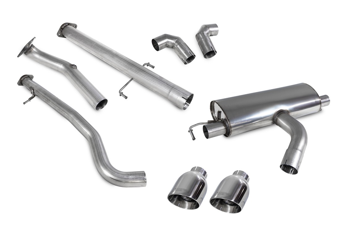 Scorpion Exhaust Non-Resonated GPF Back System Daytona Tailpipe Toyota Yaris GR Circuit Pack Pre-Facelift 2020-2024