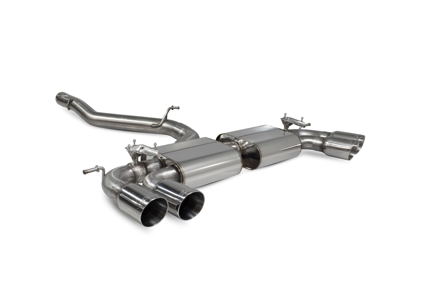 Scorpion Exhaust Non-Res Cat/GPF-Back System With Valve Audi S3 2.0T 8V 3-Door/Sportback Pre-Facelift 2013-2016