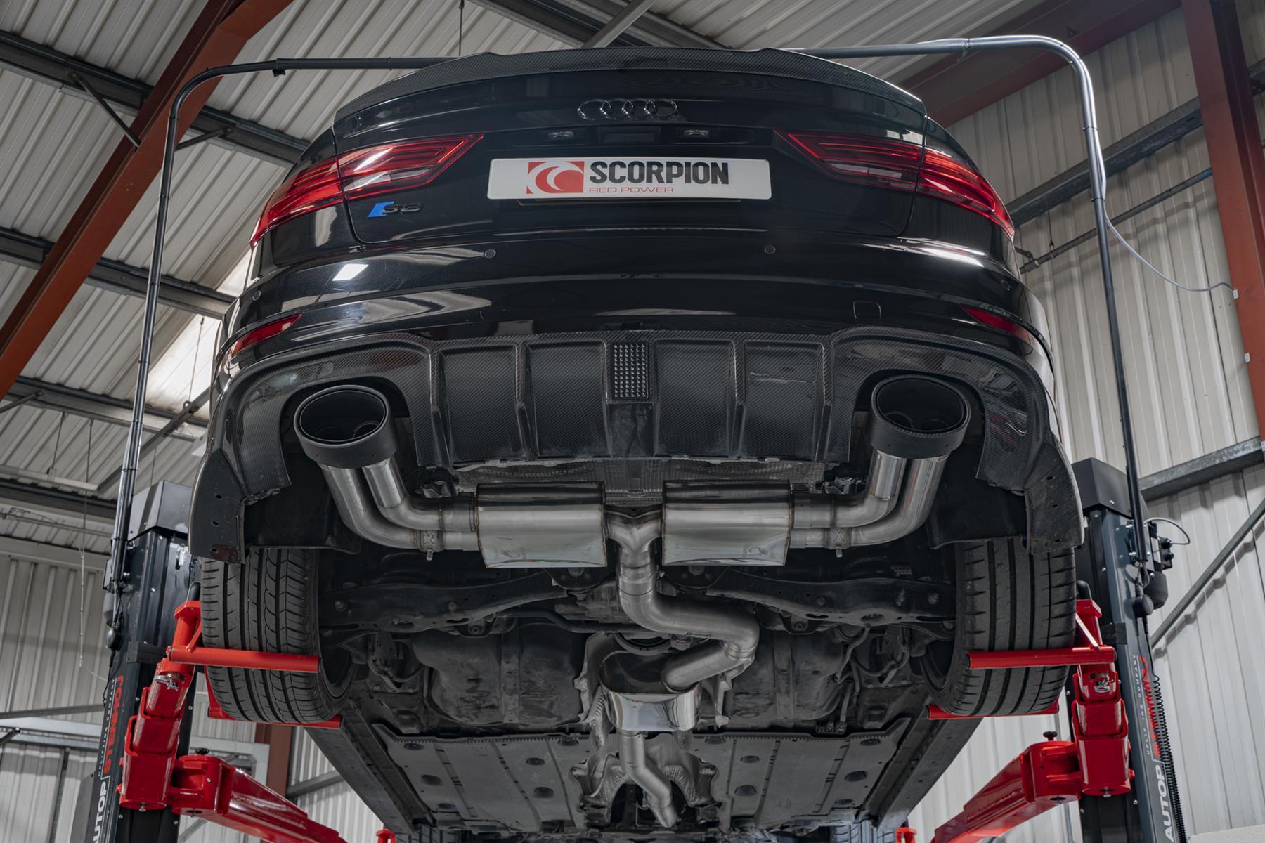 Scorpion Exhaust Resonated Cat-GPF With Valves Audi S3 Saloon 8V 2013-2020