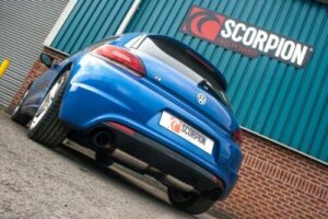 Scorpion Exhaust Res Cat-Back (Black) Volkswagen Scirocco R 2009-2017