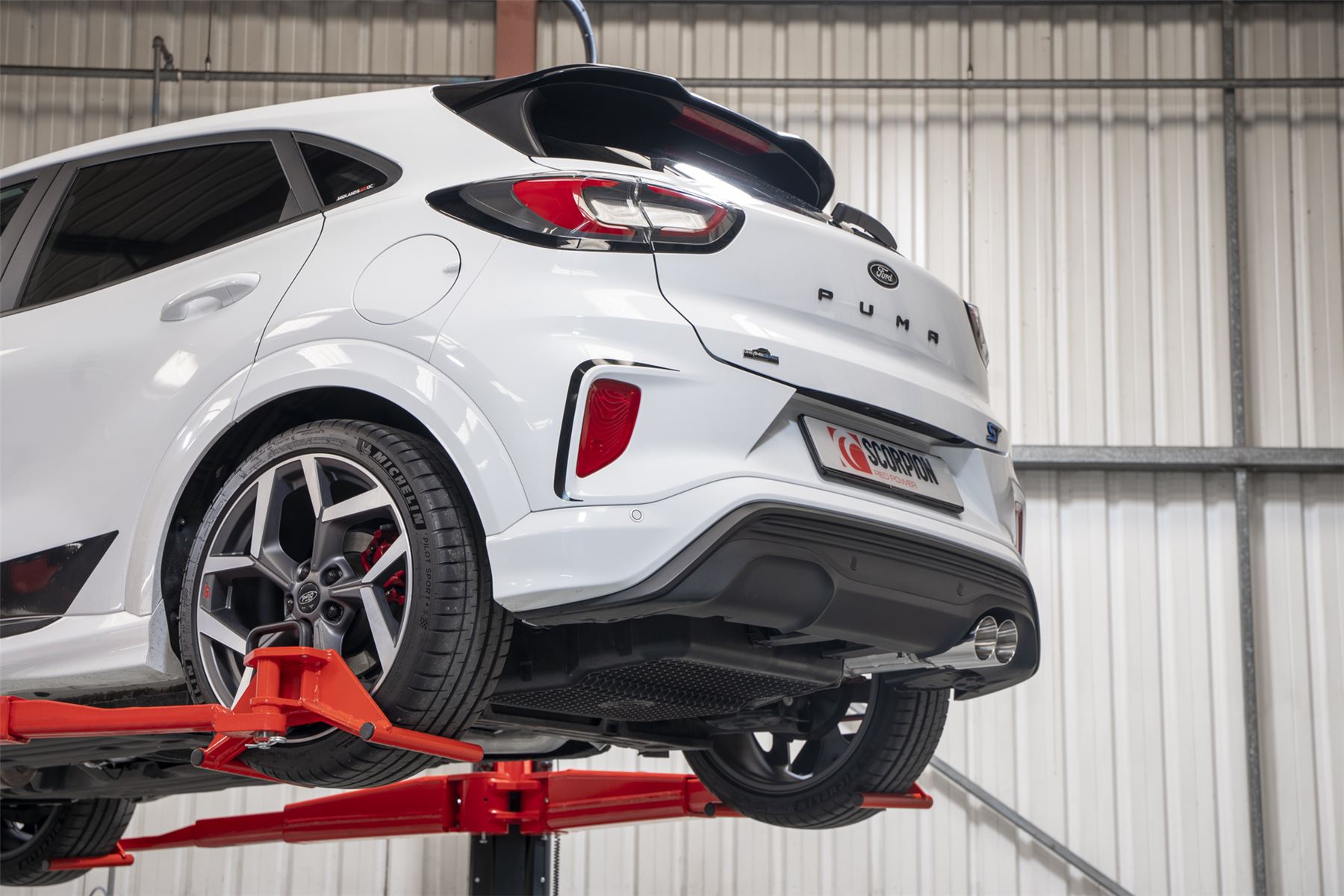 Scorpion Exhaust Black Predator GPF-Back System Non-Valved Ford Puma MK2 ST 2020-2024