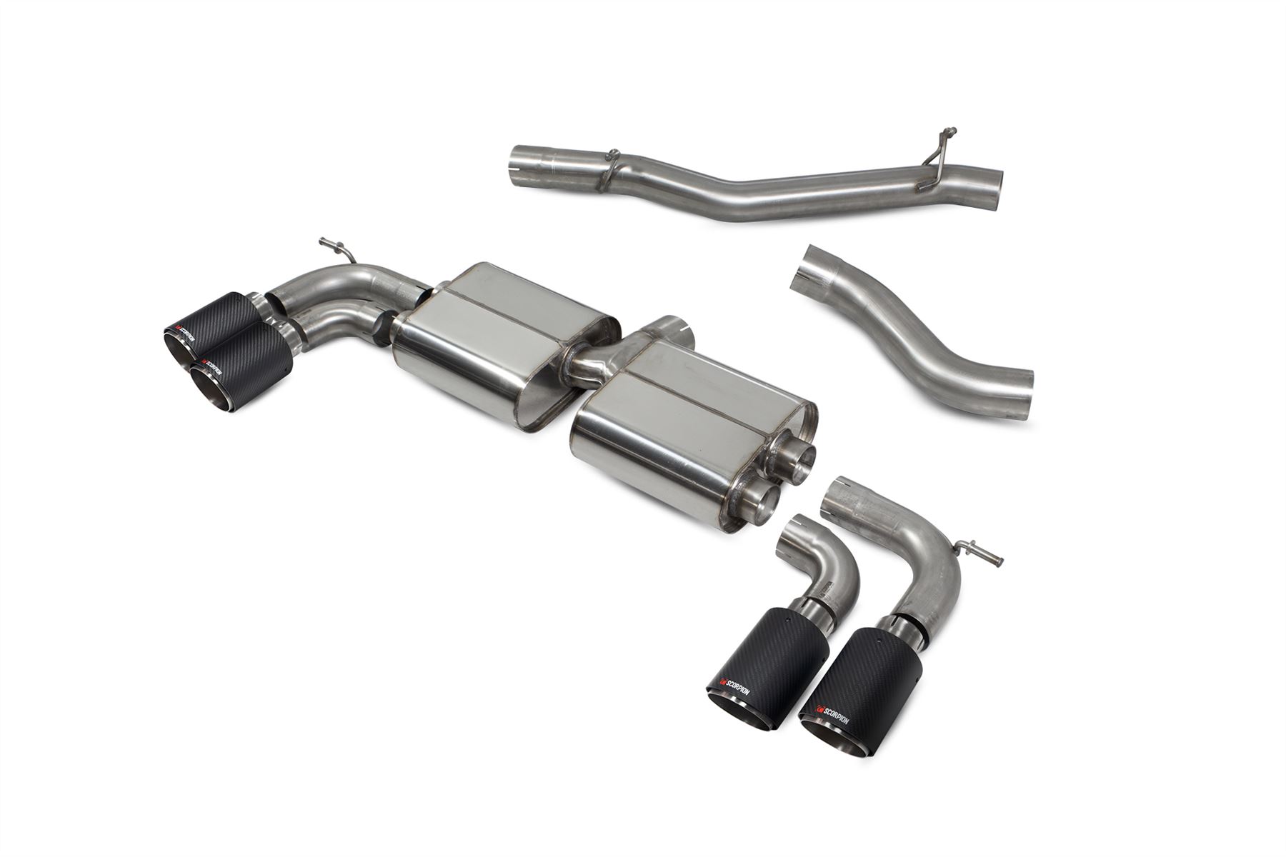 Scorpion Exhaust Non-Res Cat-Back No-Valves Volkswagen Golf R MK7.5 Facelift GPF & Non-GPF Models 2017-2020