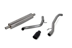 Scorpion Exhaust Resonated Cat-Back System Daytona Black Ceramic Tailpipe Volkswagen UP! 1.0 TSI Including 3/5-Door Models 2018-2024