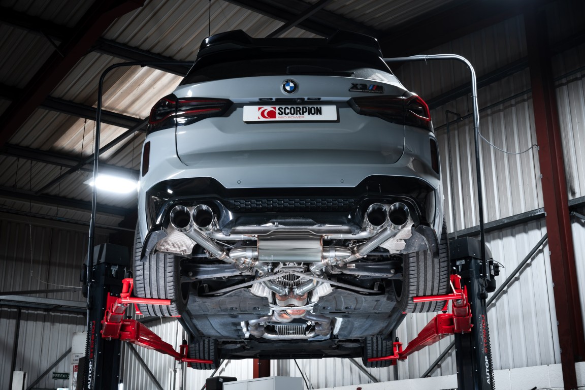 Scorpion Exhaust Half System With Valves Daytona Tailpipe BMW X3M LCI Non-GPF Model Incl. Competition 2022-2025