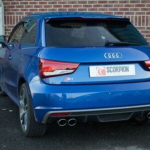 Scorpion Exhaust Non-Res Cat-Back Valved Audi S1 2.0 TFSi Quattro 2014-2018