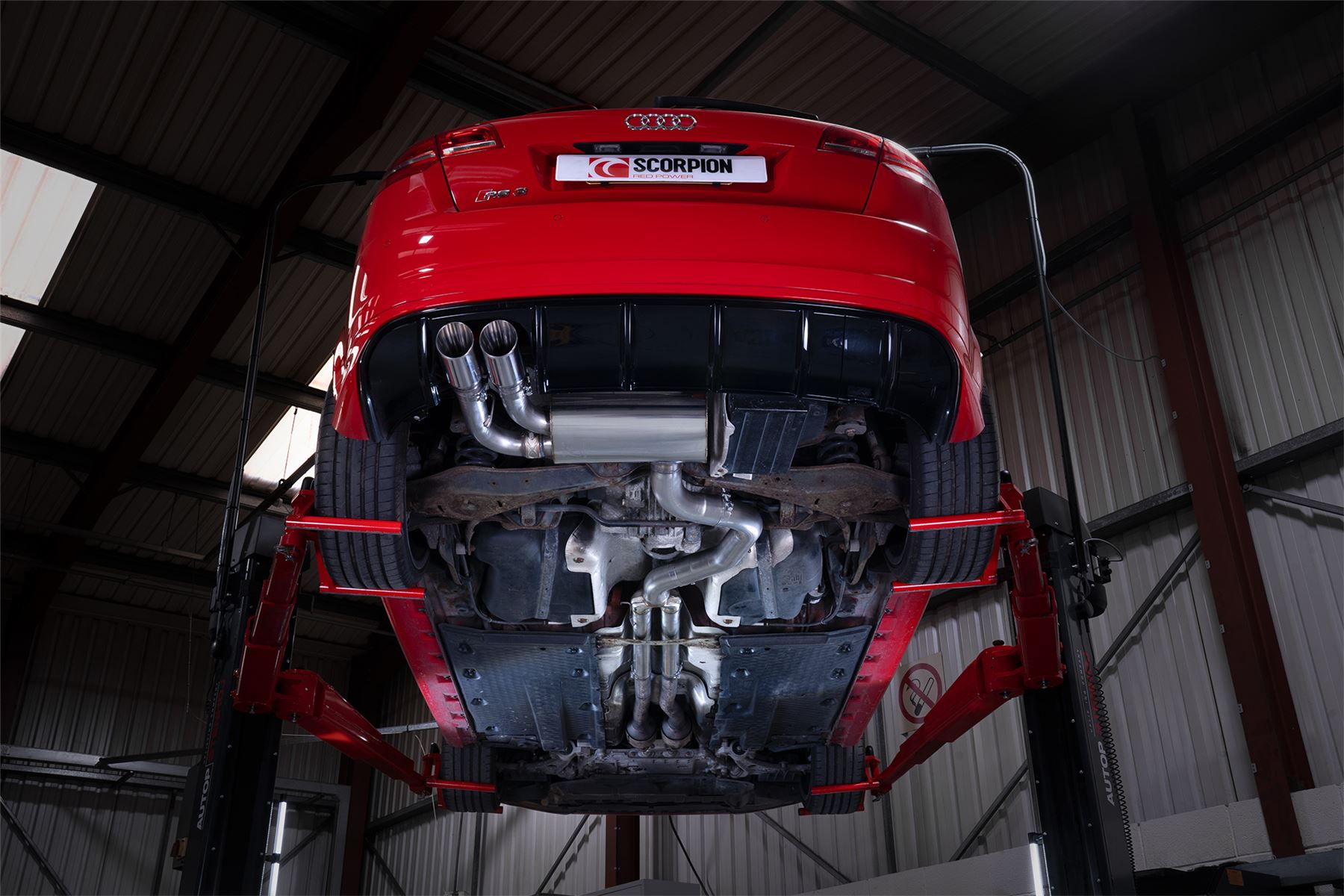 Scorpion Exhaust Non-Res Secondary Cat-Back System Audi RS3 8P 2011-2012