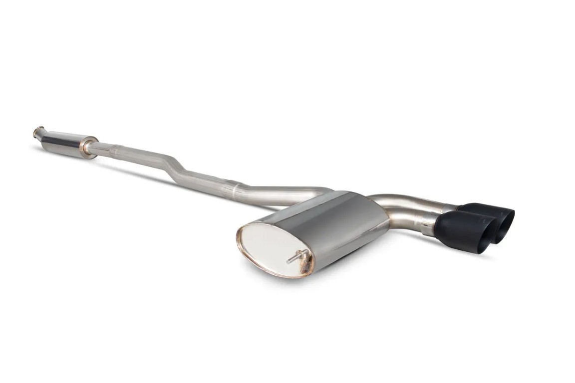 Scorpion Exhaust Resonated Cat-Back System Daytona Black Ceramic Tailpipe Mini Cooper S F56 (Non UK/Euro Models) 2014-2024