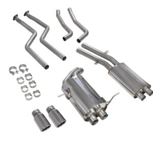 Scorpion Exhaust Cat-Back System Twin Monaco Trims BMW 330 E46 RWD Petrol 2000-2006