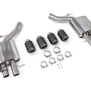 Scorpion Rear silencers only Carbon Fibre Ascari trims BMW M5 F10 2011-2016