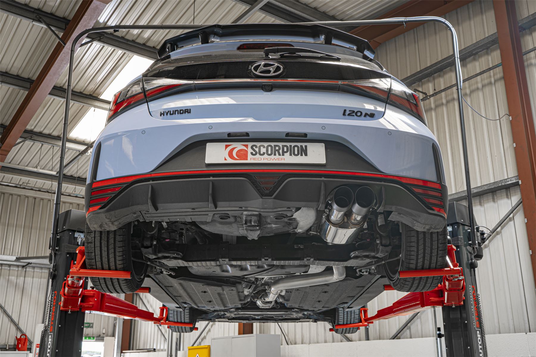 Scorpion Exhaust GPF Back System Black Trims For Hyundai i20N 2021-2025