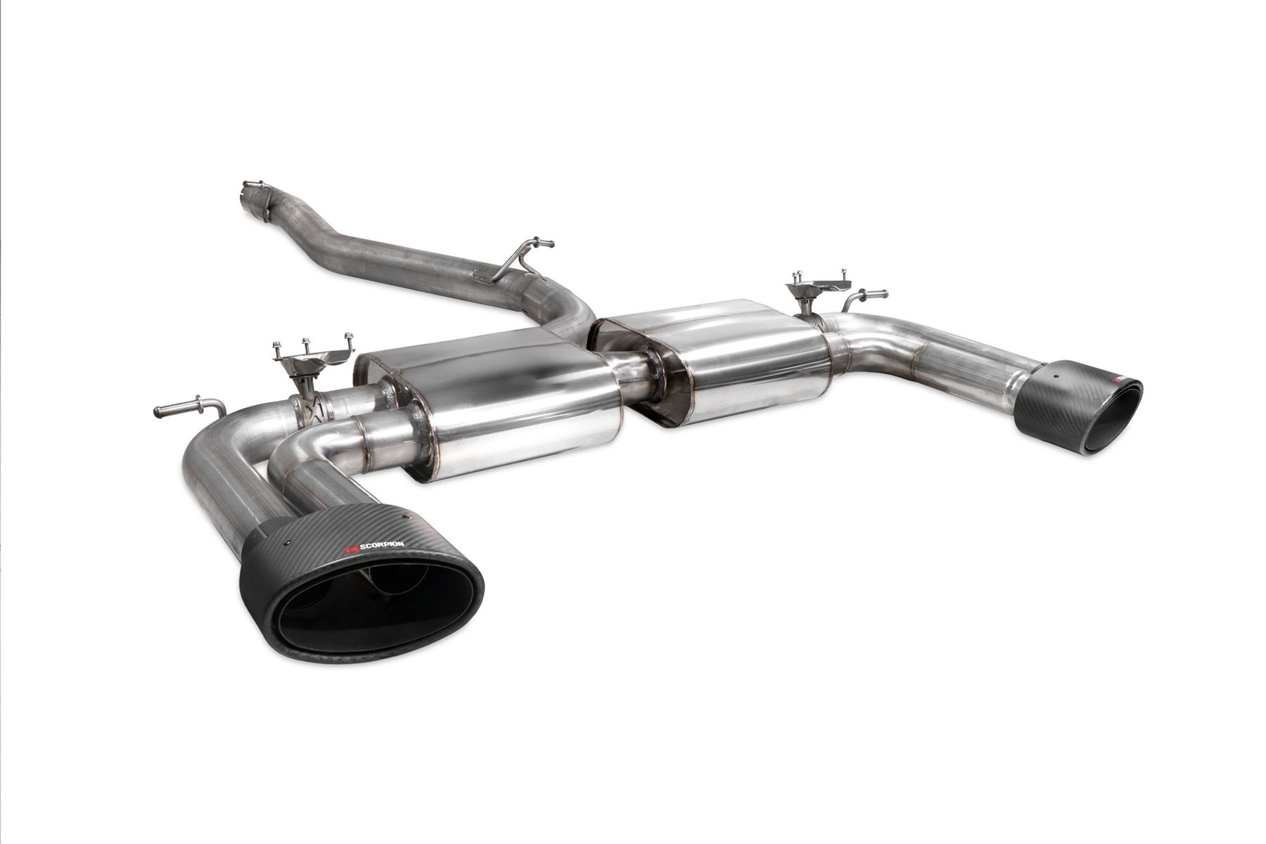 Scorpion Exhaust Non-Res Cat GPF-Back System With Valves Audi S3 Saloon 8V 2013-2020