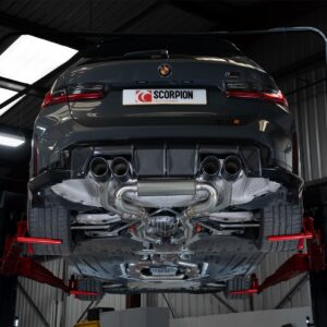 Scorpion Exhaust Half System Carbon Trims BMW M3 G81 Touring 2022-2026