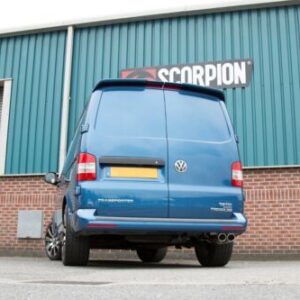 Scorpion Exhaust Non-Res Cat/DPF-Back Volkswagen Transporter T5 2.5 TDi SWB/LWD 2WD 2003-2009