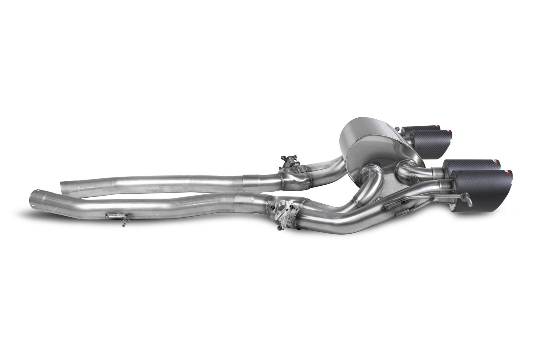 Scorpion Exhaust Half System Carbon Ascari Trims BMW M3 G80 Competition GPF Model 2021-2026