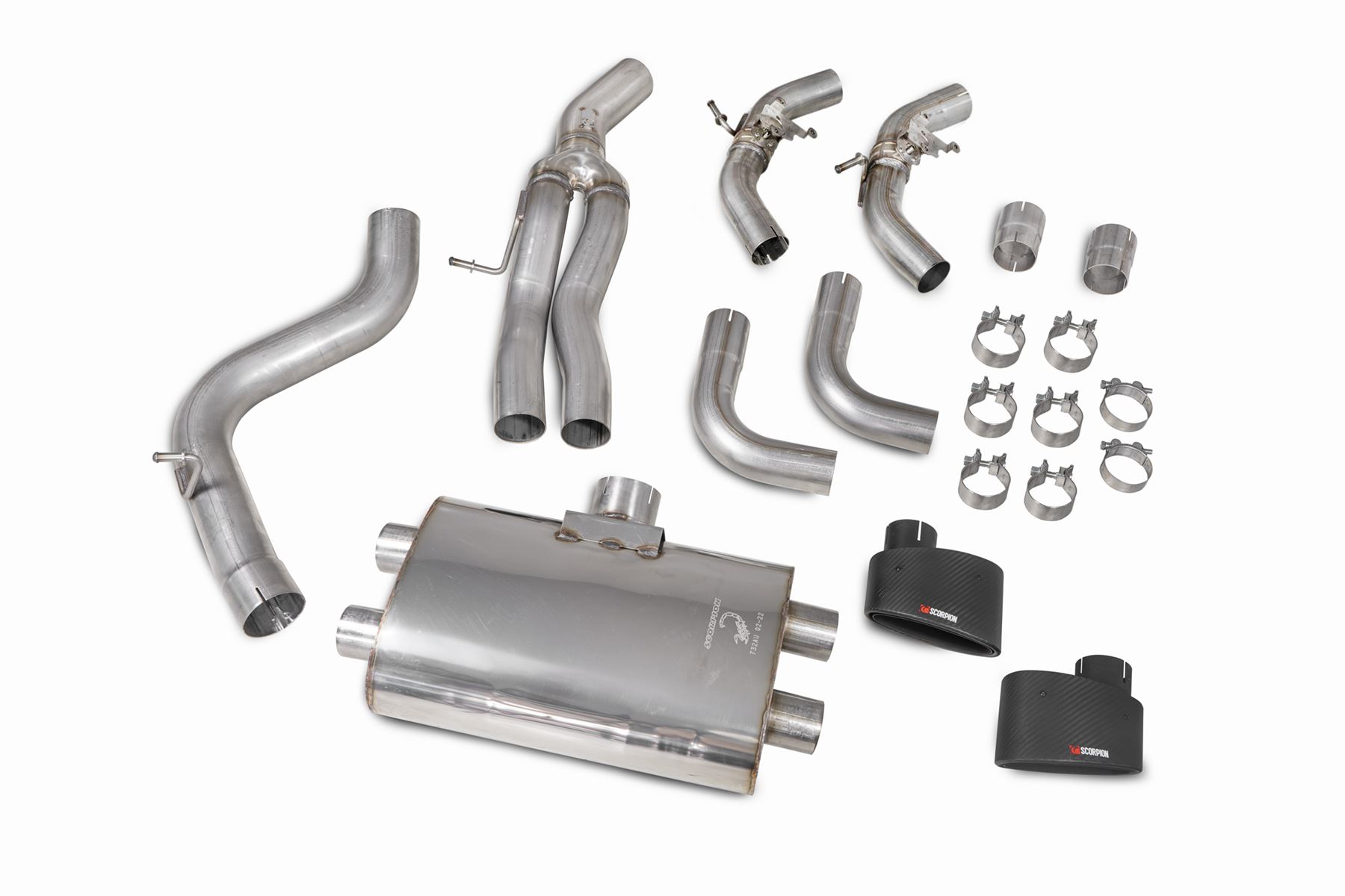 Scorpion Exhaust Non-Res GPF-Back System With Valves Audi TT RS MK3 GPF Model 2019-2024